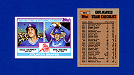 1983 Topps #502 Dale MURPHY Phil NIEKRO Braves Team Checklist