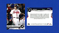 2021 Topps Now #980 Austin Riley Connects for Clutch Game-Tying RBI Double