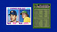 1982 Topps #167 Nolan RYAN Steve McCATTY Earned Run Average Leaders