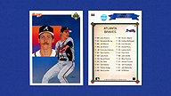 1990 Upper Deck #84 John SMOLTZ Atlanta Braves Team Checklist