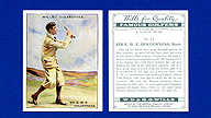 1930 Wills's Cigarettes #12 Ernest HOLDERNESS Famous Golfers