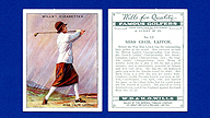 1930 Wills's Cigarettes #13 Charlotte LEITCH Famous Golfers