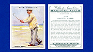 1930 Wills's Cigarettes #14 Arnaud MASSY Famous Golfers