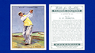 1930 Wills's Cigarettes #17 Thomas PERKINS Famous Golfers