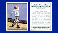 1930 Wills's Cigarettes #2 Archie COMPSTON Famous Golfers