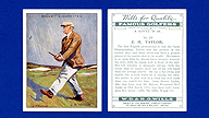 1930 Wills's Cigarettes #20 J H TAYLOR Famous Golfers