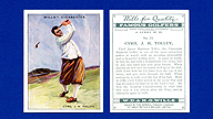 1930 Wills's Cigarettes #21 Cyril TOLLEY Famous Golfers