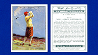 1930 Wills's Cigarettes #23 Joyce WETHERED Famous Golfers