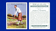 1930 Wills's Cigarettes #24 Roger WETHERED Famous Golfers