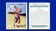 1930 Wills's Cigarettes #25 Charles WHITCOMBE Famous Golfers