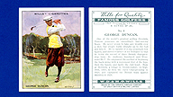 1930 Wills's Cigarettes #4 George DUNCAN Famous Golfers