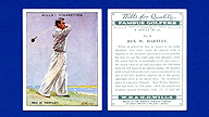 1930 Wills's Cigarettes #8 Rex HARTLEY Famous Golfers