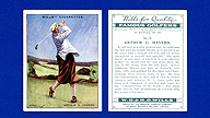 1930 Wills's Cigarettes #9 Arthur HAVERS Famous Golfers