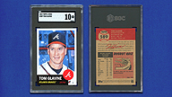 2023 Topps Living #589 Tom GLAVINE [/2389] [Artist: Jared KELLEY] [SGC 10 Gem Mint 3330618]