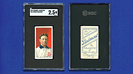 1909 T206 [#] Ginger BEAUMONT [SGC 2.5 Good+ 3830142] Piedmont 150 Subjects Factory 25