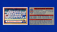 1957 Topps #114 Milwaukee BRAVES