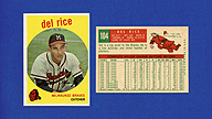 1959 Topps #104 Del RICE