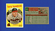 1959 Topps #322 Harry HANEBRINK