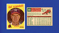 1959 Topps #425 Del CRANDALL