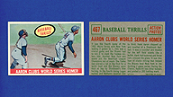 1959 Topps #467 Hank AARON Baseball Thrills