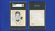 1960 Spic & Span Milwaukee Braves [#] George MYATT [Coach] [SGC 2 Good 8625537]