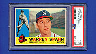 1960 Topps #445 Warren SPAHN [PSA 7 NM 79512481]