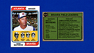 1974 Topps #634 Eddie MATHEWS Herm STARRETTE Connie RYAN Jim BUSBY Ken SILVESTRI Braves Field Leaders