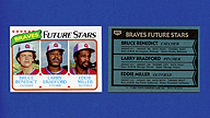 1980 Topps #675 Bruce BENEDICT Larry BRADFORD Eddie MILLER Future Stars