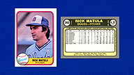 1981 Fleer #263 Rick MATULA