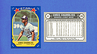 1981 Fleer Star Stickers #81 Chris CHAMBLISS