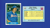 1982 Fleer #432 Rick CAMP