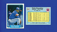 1982 Fleer #433 Chris CHAMBLISS