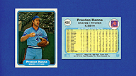 1982 Fleer #435 Preston HANNA