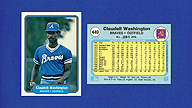 1982 Fleer #449 Claudell WASHINGTON