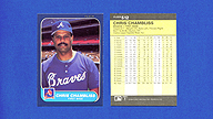 1986 Fleer #512 Chris CHAMBLISS