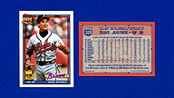 1991 Topps #329 Dave JUSTICE All-Star Rookie [UER]