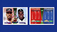 1995 Topps Traded & Rookies #156 Fred McGRIFF Frank THOMAS Mid All-Stars [UER]