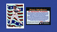 1995 Topps #4 of 7 Fred McGRIFF CyberStats Year In Review