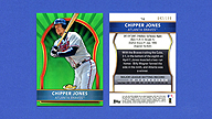 2011 Topps Finest #16 Chipper JONES Green Refractor [042/199]