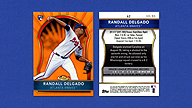 2011 Topps Finest #62 Randall DELGADO [RC] Orange Refractor [60/99]