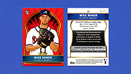 2011 Topps Finest #68 Mike MINOR [RC] Red Refractor [10/25]