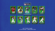 2011 Topps Finest Atlanta Braves Team Set Green Refractors