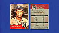 2022 Topps Chrome Platinum Anniversary #495 Eddie MATHEWS