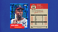 2022 Topps Chrome Platinum Anniversary #44 Hank AARON Blue Atomic Refractor [1:60] [Blaster only] [006/100]