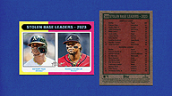 2024 Topps Heritage #309 Esteury RUIZ Ronald ACUNA JR League Leaders