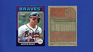 2024 Topps Heritage #431 Austin RILEY Chrome Purple